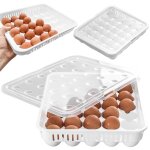 Grand r�cipient � ?ufs, organisateur de cuisine, bo�te de rangement pour r�frig�rateur