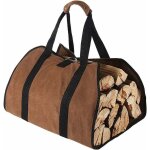 Grand sac de transport pour b�ches en toile 96 cm x 46 cm cire � usage intensif sac bois chemin�e pour ...