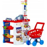 Grand stand de supermarche pour enfants avec caisse enregistreuse balance et scanner Grand stand de supermarche pour enfants avec caisse enregistreuse balance et scanner