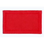 Grand tapis de bain en coton, 70 x 120 cm ? rouge - homescapes Grand tapis de bain en coton, 70 x 120 cm ? rouge - homescapes