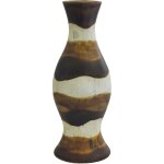 Grand vase en c�ramique marron hauteur 30 cm