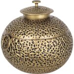 Signes grimalt - grand vase doré ethnique pour la décoration de la maison Signes grimalt - grand vase doré ethnique pour la décoration de la maison