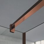 Barre de maintien en aluminium anodis� rose d'or pour verre 6 - 8mm 140cm - grand verre