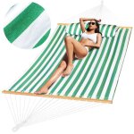 Grand hamac suspendu de jardin deux places avec barres d'�cartement, style boh�me, 150 x 200 cm, avec ...