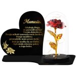 Grande bougie en forme de c?ur xl premium avec led rose �ternelle sous verre pour tombes et cimeti�res ...