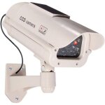 Grande cam�ra de surveillance solaire dummy pour l'ext�rieur - cam�ra factice avec objectif et cam�ra ...