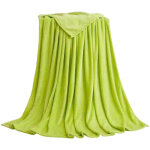 Grande couverture polaire verte, format queen, douce et moelleuse, pour femmes, hommes et enfants, couverture ...