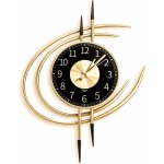 Grande horloge dor�, design moderne xxl 54cm, horloge murale geante silencieuse sans tic tac, pendules ...