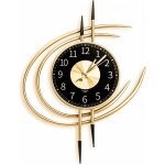 Grande horloge dor�, design moderne xxl 54cm, horloge murale geante silencieuse sans tic tac, pendules ...