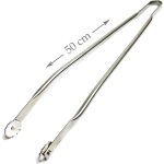 Grande pince inox � roulettes multifonctions pour barbecue, taille 50 cm