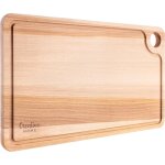 Grande planche � d�couper bois h�tre 42x24, 5 cm double face
