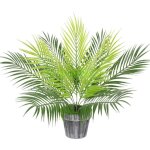 Grande plante artificielle de 51 cm en pot - palmier d�coratif faux, d�coration d'int�rieur verte sans ...