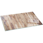 Grande plaque pare - feu en verre tremp� pour chemin�e protection du sol contre la chaleur planches de ...