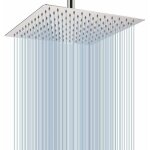 Grande pomme de douche au plafond de 30cm - pommeau de douche carré à haute pression en acier inoxydable ... Grande pomme de douche au plafond de 30cm - pommeau de douche carré à haute pression en acier inoxydable ...