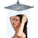 Grande pommeau de douche 25, 5cm, 6 modes t�te de douche pluie xxl anti calcaire, pomme de douche plafond ...