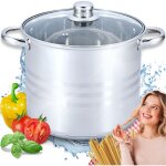 Grande pot avec couvercle 10, 6l gaz gastronomique haute induction inox edenberg eb - 545 Grande pot avec couvercle 10, 6l gaz gastronomique haute induction inox edenberg eb - 545