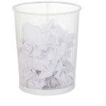 Grande poubelle en metal