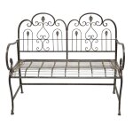 La grande prairie - banc jardin fer vintage 95x12x112cm La grande prairie - banc jardin fer vintage 95x12x112cm