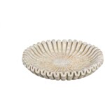 La grande prairie - bol rond ray� ciment cr�me 30cm