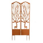 La grande prairie - double treillage chevreuil 61x10x140cm La grande prairie - double treillage chevreuil 61x10x140cm