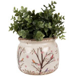 La grande prairie - pot de fleurs c�ramique �vasion japonaise 16x13cm