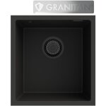 Granitan - granit évier sous plan siphon noir mini 45 Granitan - granit évier sous plan siphon noir mini 45