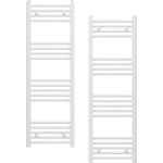 Granitan - chauffe salle de bain blanc porte blanche 40x120 cm calorifer 180 raccordement breno 85035936 ...