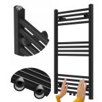 Granitan - chauffe - salle de bain kaloryfer drabin moderne noir 90x50 cm raven
