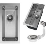 Granitan - evier monocuve en acier inox silvo2244 evier de cuisine lux siphon