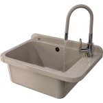 Granitan - evier technique beige cuve de travail negra grand ensemble de robinets 85059066