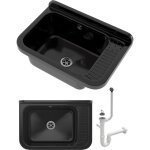 Granitan - evier utilitaire chambre de lavage beige siphon technique garage 85111832