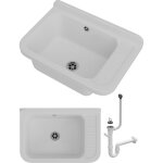 Granitan - evier utilitaire chambre de lavage beige siphon technique garage 85111832 Granitan - evier utilitaire chambre de lavage beige siphon technique garage 85111832