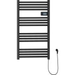 Granitan - radiateur electrique de salle de bain noir 500w radiateur programmateur 3 modes 85035961