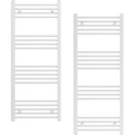 Radiateur s�che - serviettes salle de bain granitan breno 50x120 cm blanc 482w avec option r�sistance ...