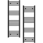 Granitan - radiateur de salle de bain echelle noire 40x120 cm radiateur 180 raccord breno 85035977