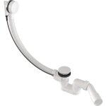 Granitan - vidage et trop - plein automatique pour baignoires, blanc automatique pour baignoires, bouchon ...