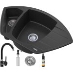 Granitan - vier d'angle en granit + botier + distributeur 7 couleurs