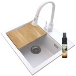 Granitan - evier en granit blanc foxal mitigeur blanc snake 85111937 Granitan - evier en granit blanc foxal mitigeur blanc snake 85111937