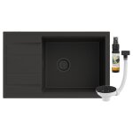 Granitan - vier granit louis �gouttoir siphon noir �vier de cuisine