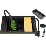 Granitan - vier monocuve mitigeur noir panier siphon panama board Granitan - vier monocuve mitigeur noir panier siphon panama board