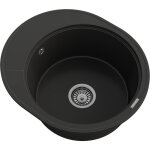 Granitan - vier rond en granit avec gouttoir  un bac siphon chrome ramis