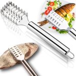 Grattoir, �cailleur � poisson, couteau � r�per, �plucheur manuel pour enlever les �cailles de poisson ...