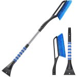 Grattoir à glace pour voiture 2 en 1, brosse à neige pour voiture avec balai, grattoir à pare - brise ... Grattoir à glace pour voiture 2 en 1, brosse à neige pour voiture avec balai, grattoir à pare - brise ...