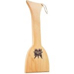 Grattoir de nettoyage pour grille de barbecue, en bois, avec rainures, nettoyant en pin