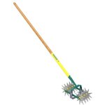 Grattoir oscillant + double �mietteur naturovert manche bois 100% pefc 150 cm