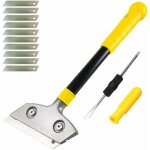 Grattoir pour plaque avec 10 lames mtalliques, heavy duty scraper, universel grattoirs pour vitre, vitrocram ...