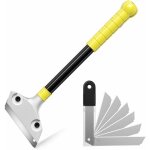 Grattoir vitre, grattoir peinture avec 20 lames, racloir pour plaque avec fonction knock - out, scraper ...
