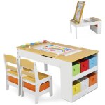 Gravforce table enfant 2 chaises plateau r�glable en hauteur � peindre et cr�er pour enfants 3 ans et ...