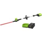 Taille - haies sur perche brushless 51cm 60v greenworks sans batterie ni chargeur - gd60pht51