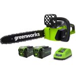 Greenworks - tron�onneuse � moteur sans balais, 40v, 12 m / s, cha�ne de cha�ne de 16 pouces, cha�ne ...